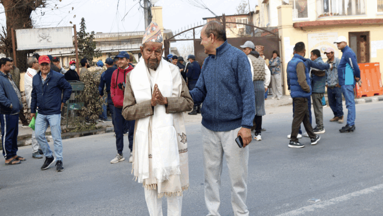 एक सय पाँच वर्षीय खड्काले गरे पहिलोपटक मतदान